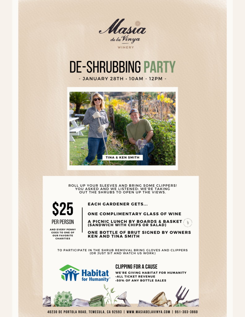 De-Shrubbing Party Flyer