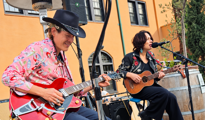 On the Patio – Blue Healers